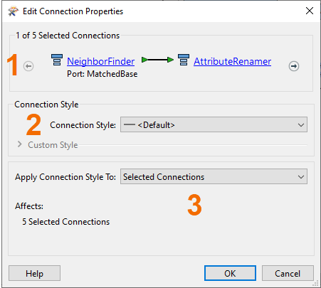 Edit Connection Properties